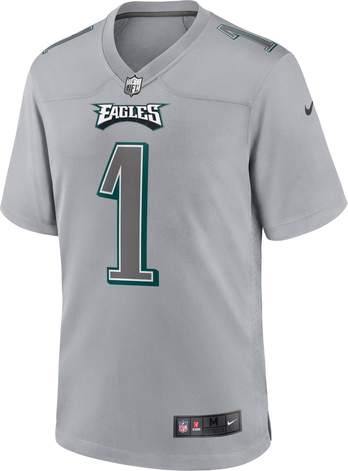 Nike Men's Philadelphia Eagles Jalen Hurts #1 Atmosphere Grey Game Jersey product image