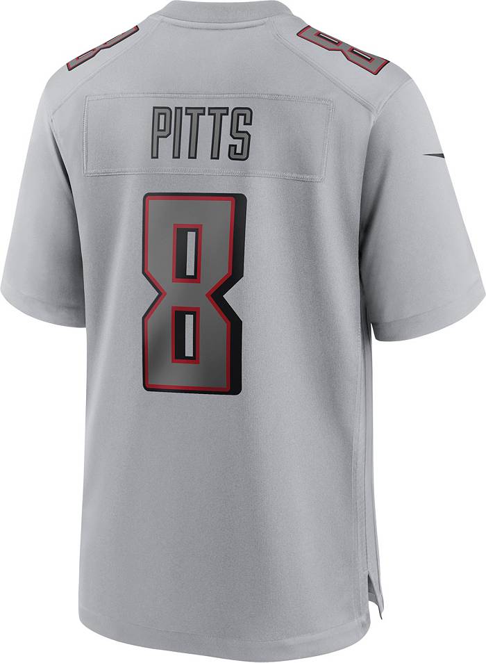 Nike Men's Atlanta Falcons Kyle Pitts #8 Atmosphere Grey Game