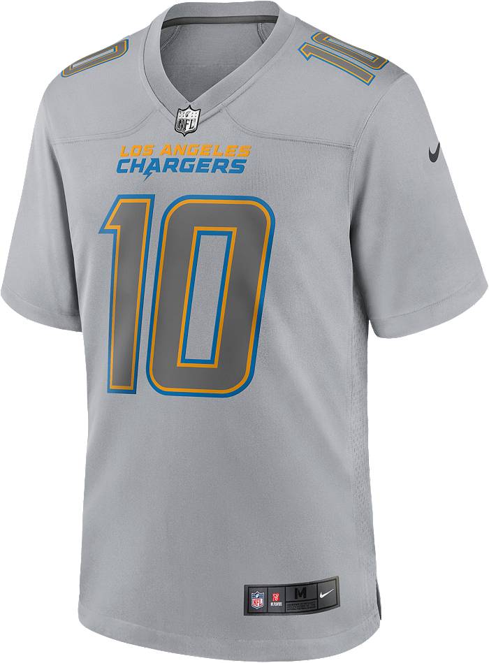 Nike Men's Los Angeles Chargers Justin Herbert #10 Atmosphere Grey Game  Jersey
