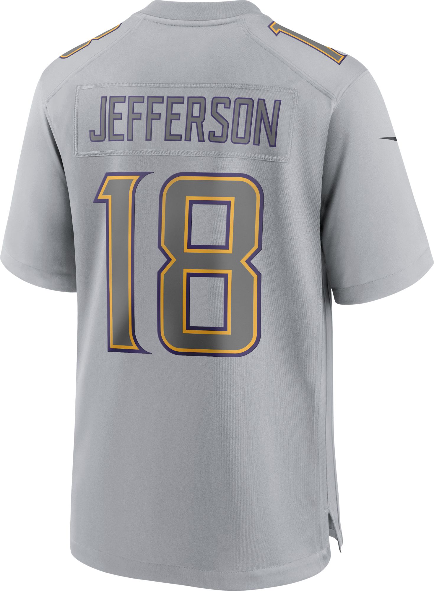 Nike Men's Minnesota Vikings Justin Jefferson #18 Atmosphere Grey Game Jersey product image