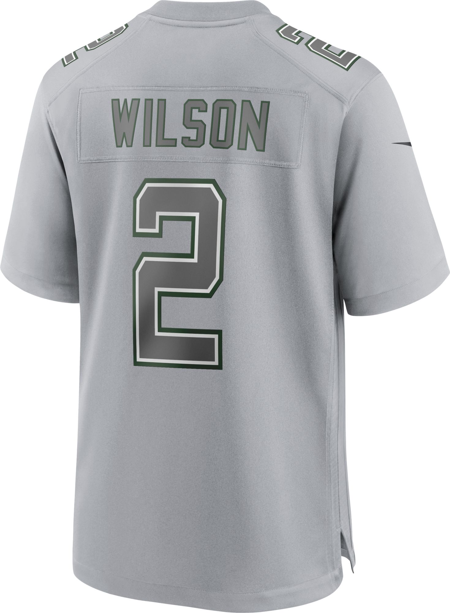 Nike Men's New York Jets Zach Wilson #2 Atmosphere Grey Game Jersey