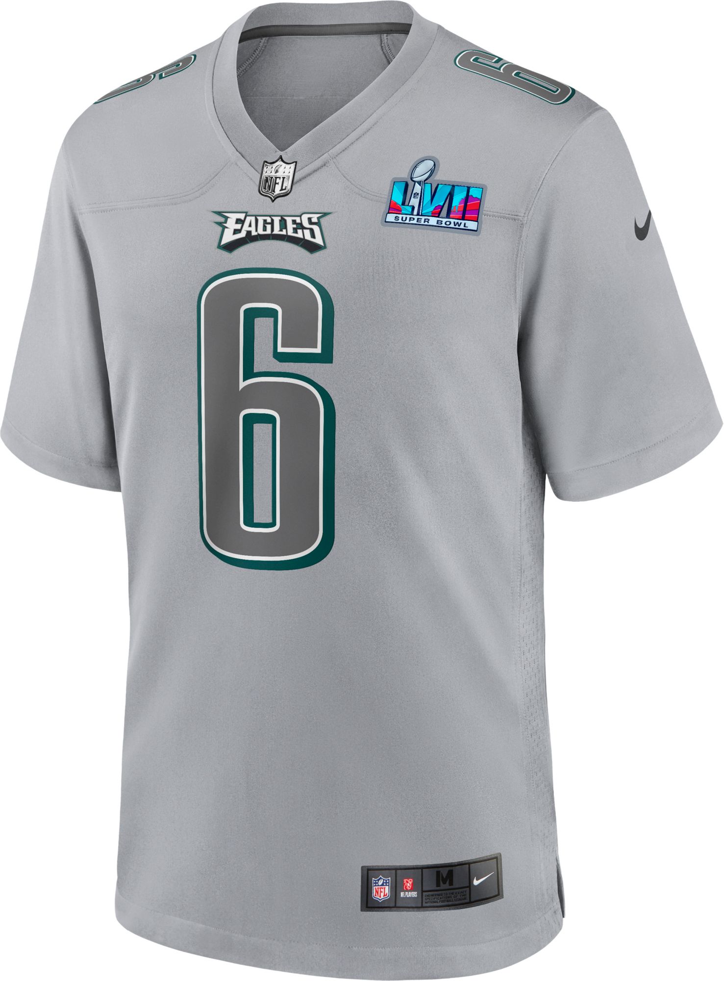 Nike Men's Super Bowl LVII Bound Philadelphia Eagles DeVonta Smith #6 Atmosphere Game Jersey