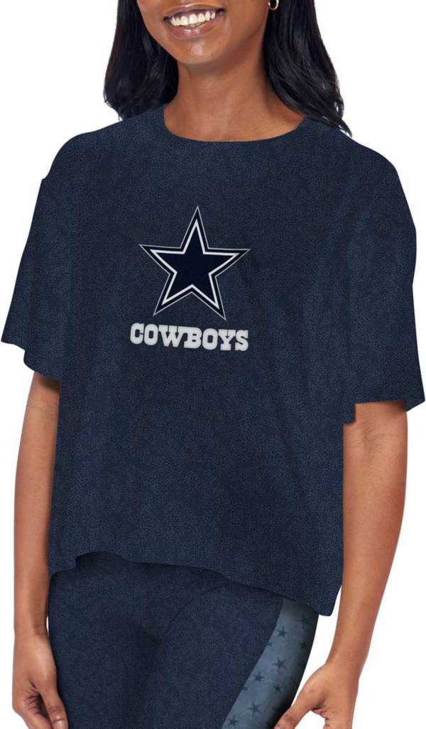 Certo Women's Dallas Cowboys Logo Charcoal Crop T-Shirt product image