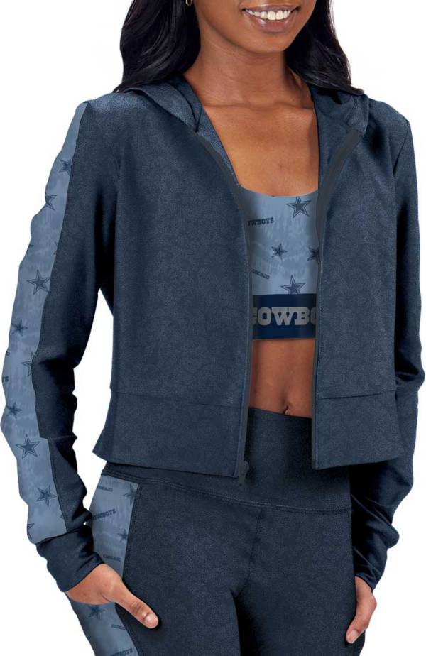cowboys crop top hoodie