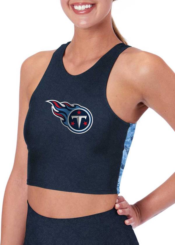 Certo Women's Tennessee Titans Midi Charcoal/Blue Tank Bra product image