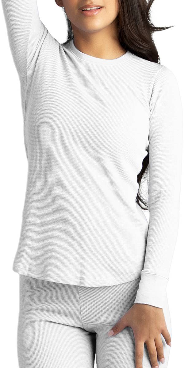 Women's waffle hot sale thermal shirt