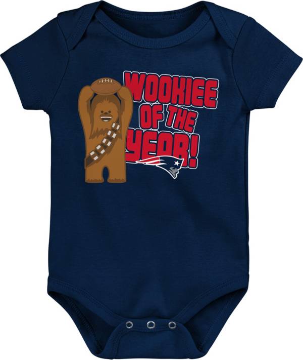 NFL Team Apparel Infant New England Patriots Star Wars 'Wookie of the Year' Romper product image