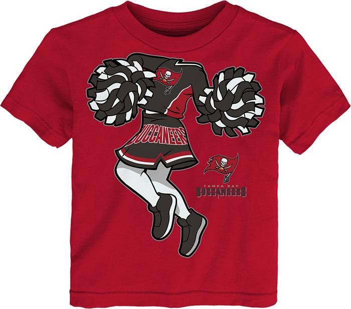 NFL Team Apparel Tampa Bay Buccaneers V-Neck Red Youth Shirt Tee