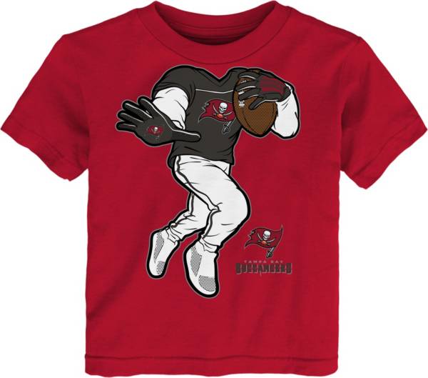 NFL Team Apparel Toddler Tampa Bay Buccaneers Stiff Arm Red T-Shirt product image