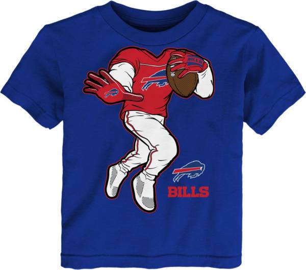 NFL Team Apparel Youth Buffalo Bills Run Back White T-Shirt