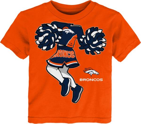 NFL Team Apparel Toddler Denver Broncos Cheerleader Orange T-Shirt product image