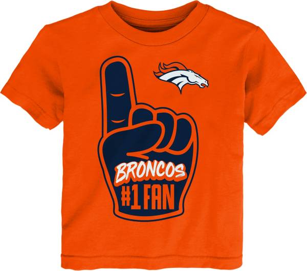 NFL Team Apparel Toddler Denver Broncos Hand Off Orange T-Shirt product image