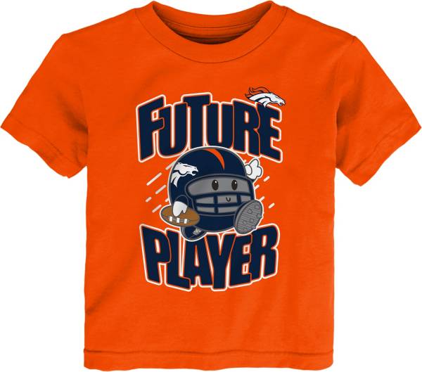 NFL Team Apparel Toddler Denver Broncos Poki Player Orange T-Shirt product image