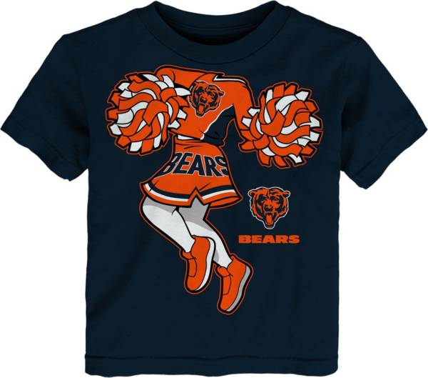 NFL Team Apparel Toddler Chicago Bears Cheerleader Navy T-Shirt product image