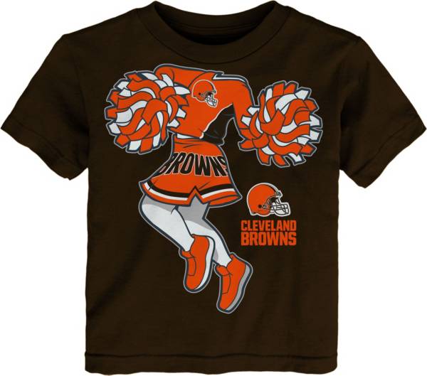 NFL Team Apparel Toddler Cleveland Browns Cheerleader Brown T-Shirt product image