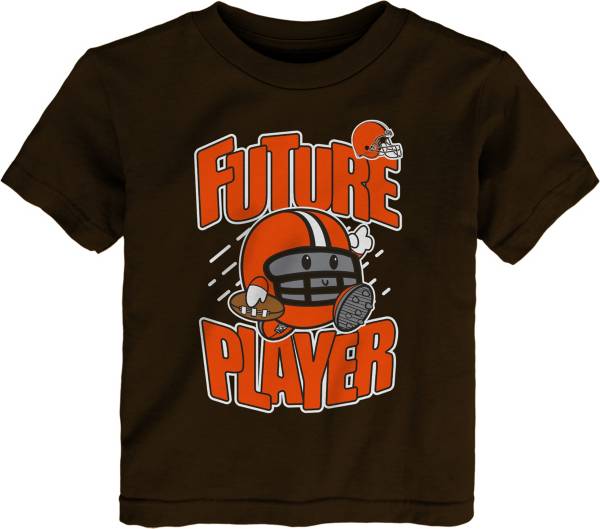 NFL Team Apparel Toddler Cleveland Browns Poki Player Brown T-Shirt product image