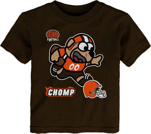 NFL Team Apparel Toddler Cleveland Browns Sizzle Mascot Brown T-Shirt product image