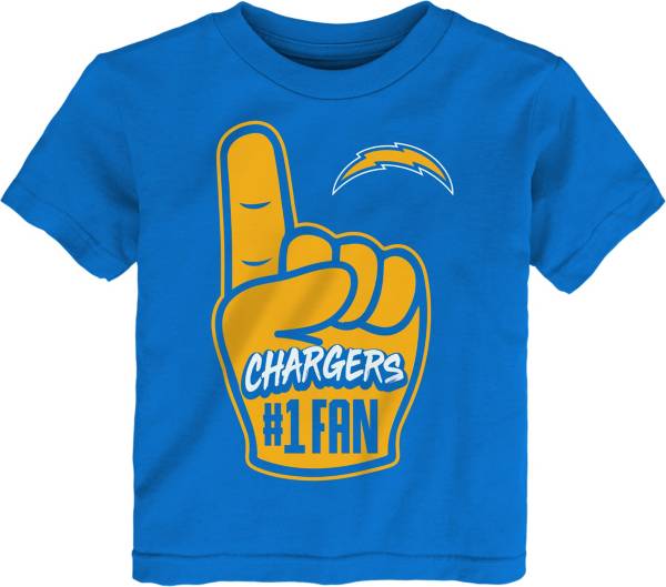 NFL Team Apparel Toddler Los Angeles Chargers Hand Off Blue T-Shirt product image