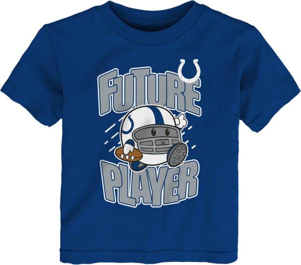 NFL Team Apparel Toddler Indianapolis Colts Poki Player Blue T-Shirt