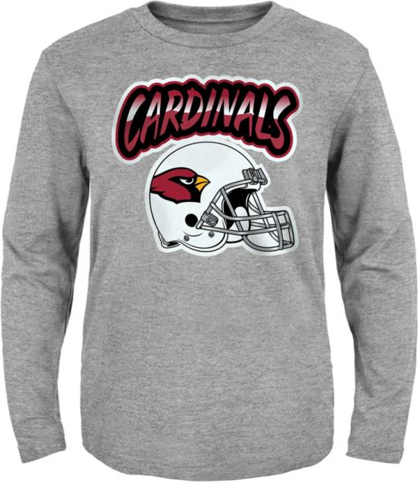 NFL Team Apparel Toddler Arizona Cardinals Grey Huddle Up Long Sleeve T-Shirt product image
