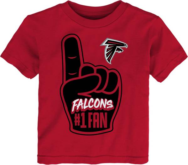 NFL Team Apparel Toddler Atlanta Falcons Hand Off Red T-Shirt