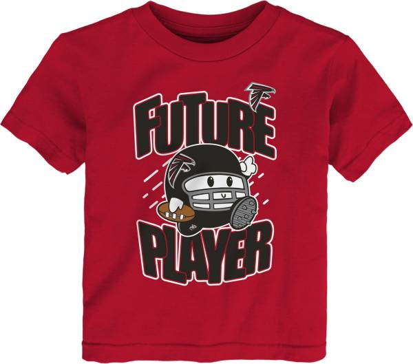 NFL Team Apparel Toddler Atlanta Falcons Poki Player Red T-Shirt