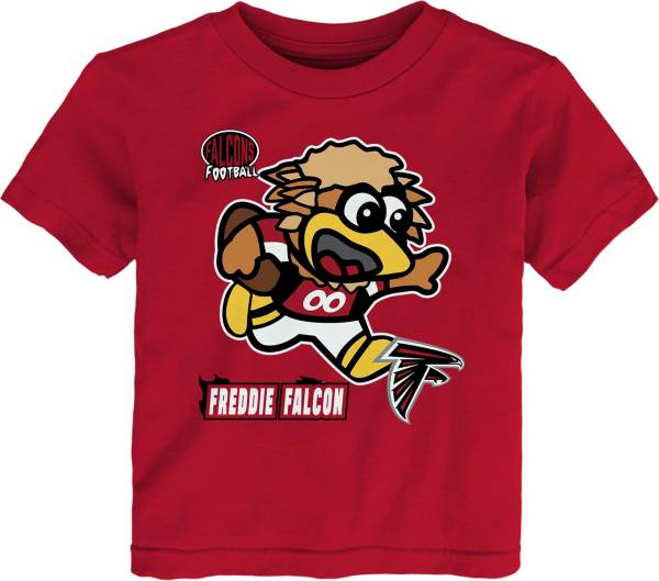 NFL Team Apparel Toddler Atlanta Falcons Sizzle Mascot Red T-Shirt