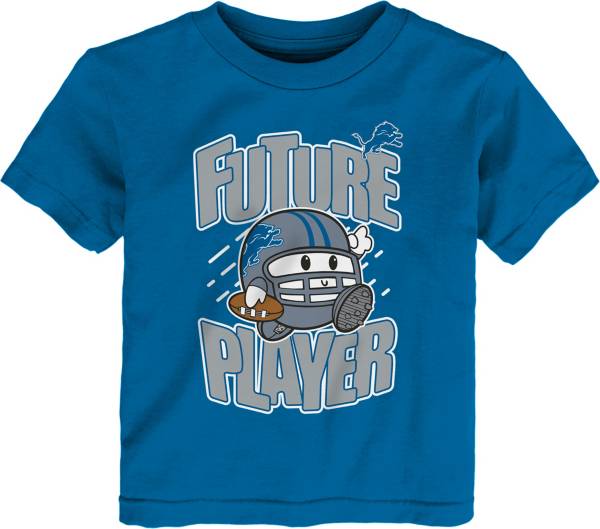 NFL Team Apparel Toddler Detroit Lions Poki Player Blue T-Shirt product image