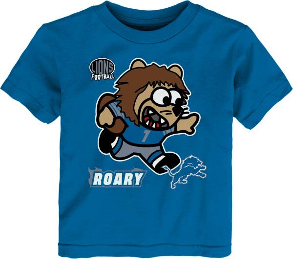 NFL Team Apparel Toddler Detroit Lions Sizzle Mascot Blue T-Shirt product image