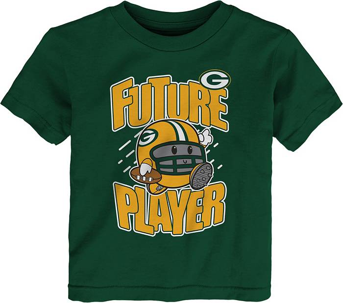 NFL Team Apparel Toddler Green Bay Packers Poki Player Green T