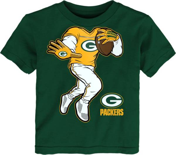 NFL Team Apparel Toddler Green Bay Packers Stiff Arm Green T-Shirt product image