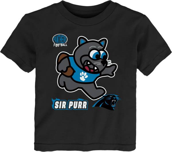 NFL Team Apparel Toddler Carolina Panthers Sizzle Mascot Black T-Shirt product image