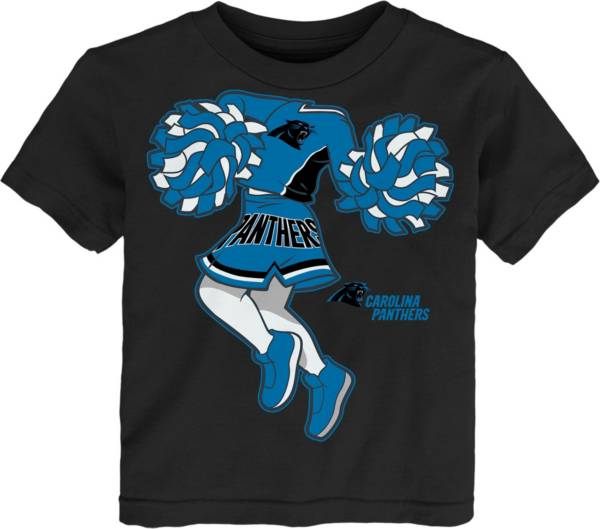 NFL Team Apparel Toddler Carolina Panthers Cheerleader Black T-Shirt product image