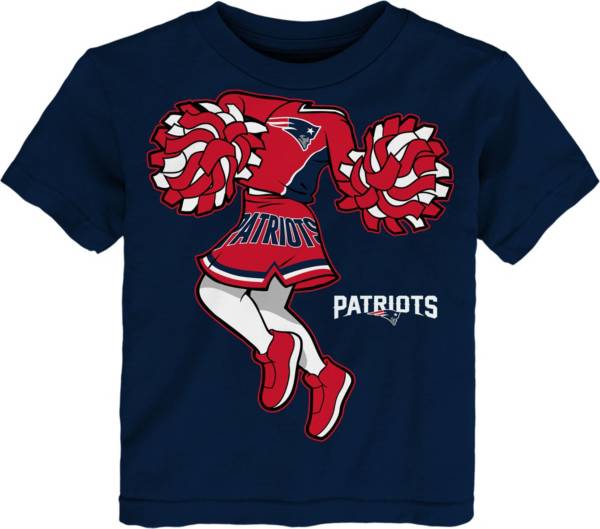 NFL Team Apparel Toddler New England Patriots Cheerleader Navy T-Shirt product image