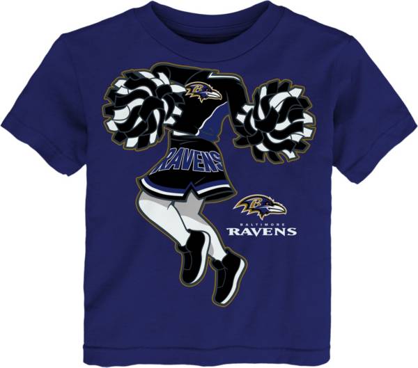 NFL Team Apparel Toddler Baltimore Ravens Cheerleader Purple T-Shirt product image