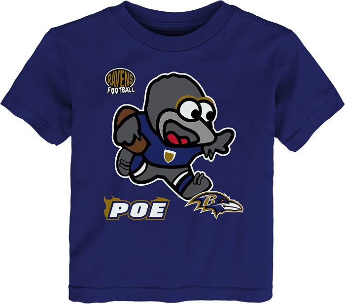 NFL Team Apparel Toddler Baltimore Ravens Sizzle Mascot Purple T