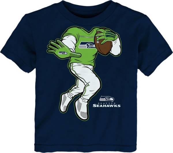 NFL Team Apparel Toddler Seattle Seahawks Cheerleader Navy T-Shirt product image
