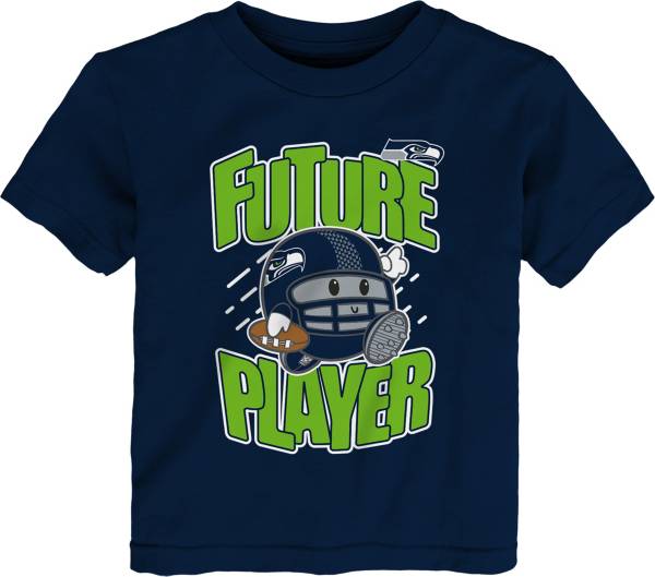 NFL Team Apparel Toddler Seattle Seahawks Poki Player Navy T-Shirt product image