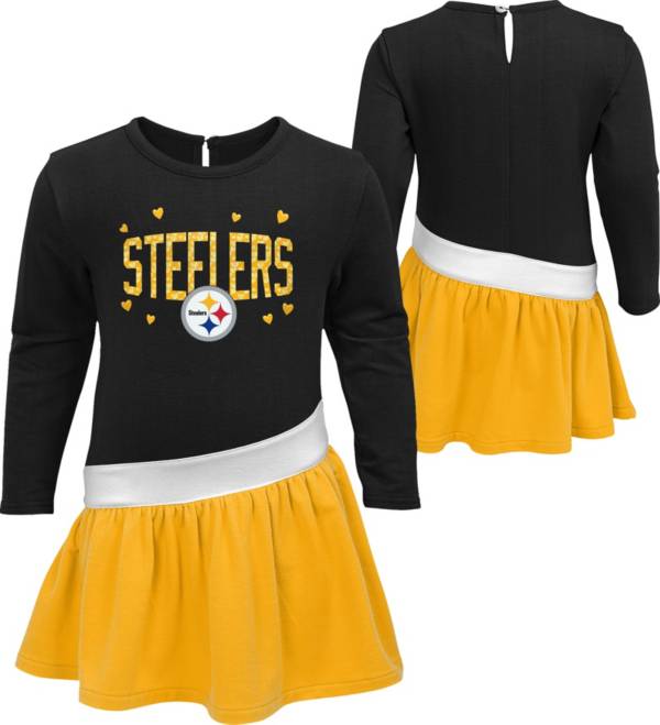 NFL Team Apparel Toddler Girls' Pittsburgh Steelers Head-to-Head Tunic product image