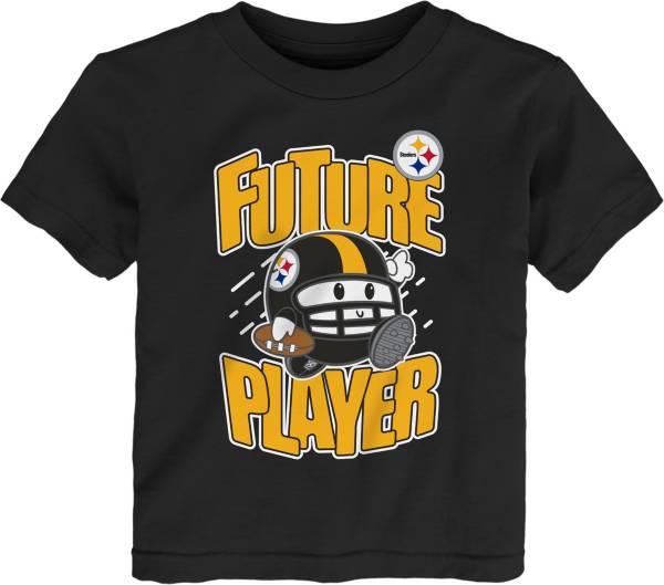 NFL Team Apparel Toddler Pittsburgh Steelers Poki Player Black T-Shirt product image