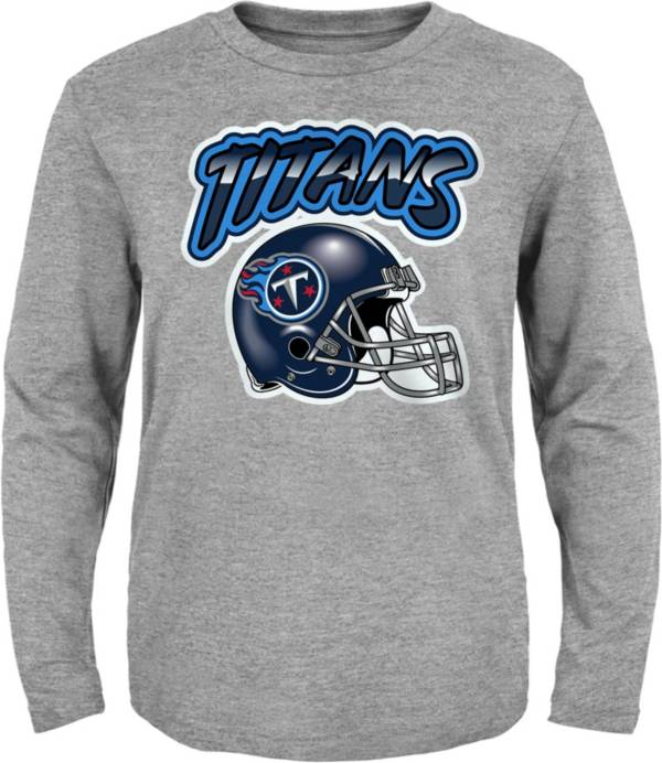 NFL Team Apparel Toddler Tennessee Titans Grey Huddle Up Long Sleeve T-Shirt product image