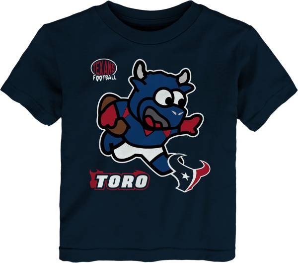 NFL Team Apparel Toddler Houston Texans Sizzle Mascot Navy T-Shirt product image