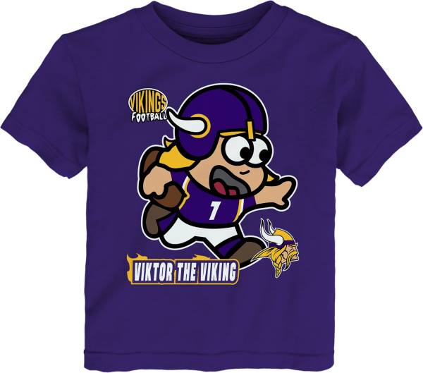 NFL Team Apparel Toddler Minnesota Vikings Sizzle Mascot Purple T-Shirt product image
