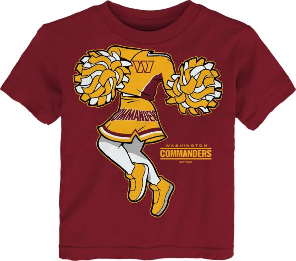 NFL Team Apparel Toddler Washington Commanders Cheerleader Red T-Shirt product image