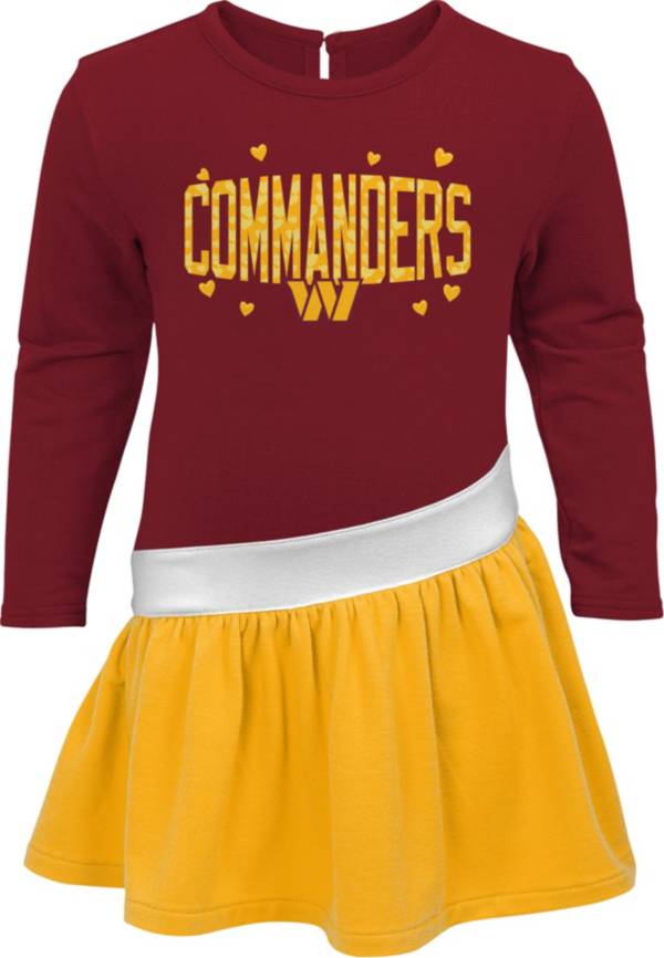 NFL Team Apparel Toddler Girls' Washington Commanders Head-to-Head Tunic product image