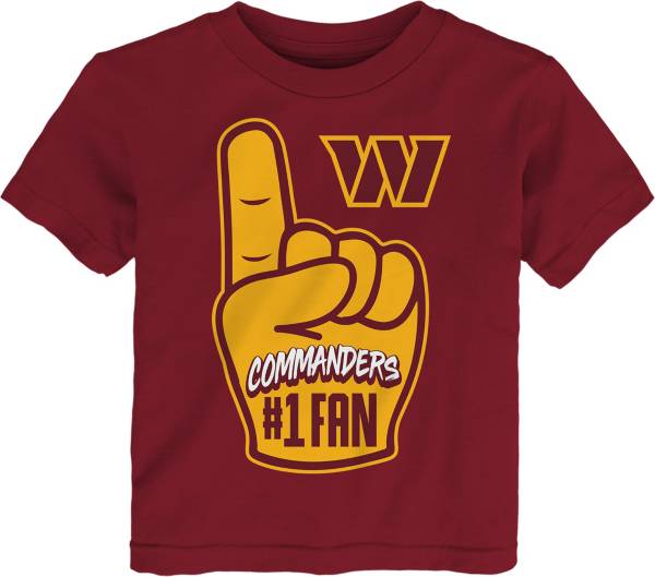 NFL Team Apparel Toddler Washington Commanders Hand Off Red T-Shirt product image