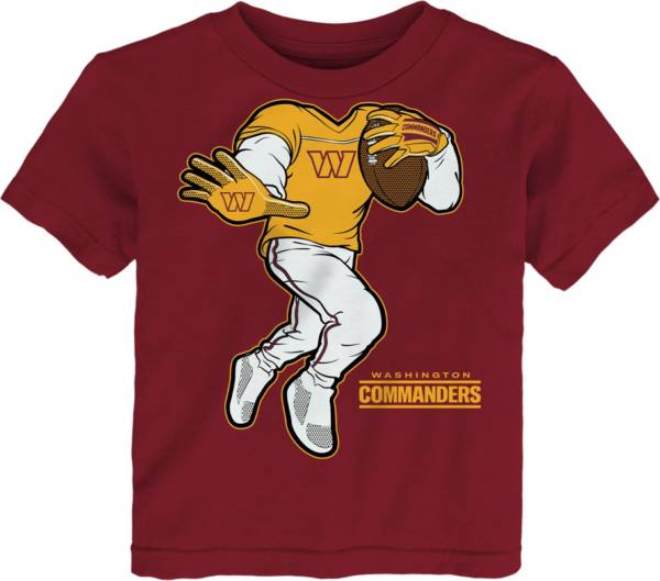 NFL Team Apparel Toddler Washington Commanders Stiff Arm Red T-Shirt product image
