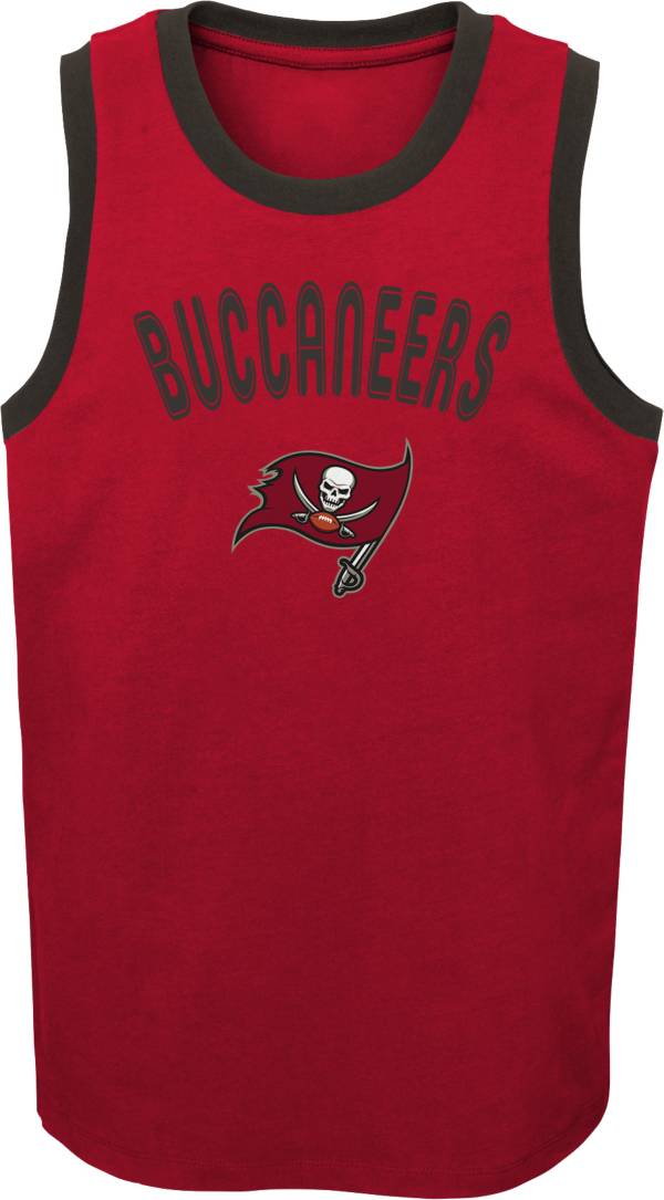NFL Team Apparel Youth Tampa Bay Buccaneers Striker Red Tank Top product image
