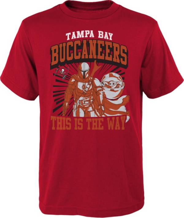 NFL Team Apparel Youth Tampa Bay Buccaneers Star Wars 'The Way' Red T-Shirt product image