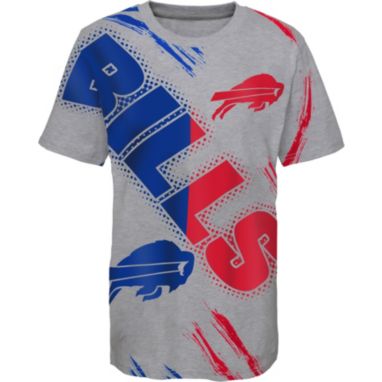 sorry, NFL Team Apparel Youth Buffalo Bills Overload Grey T-Shirt is currently out of stock